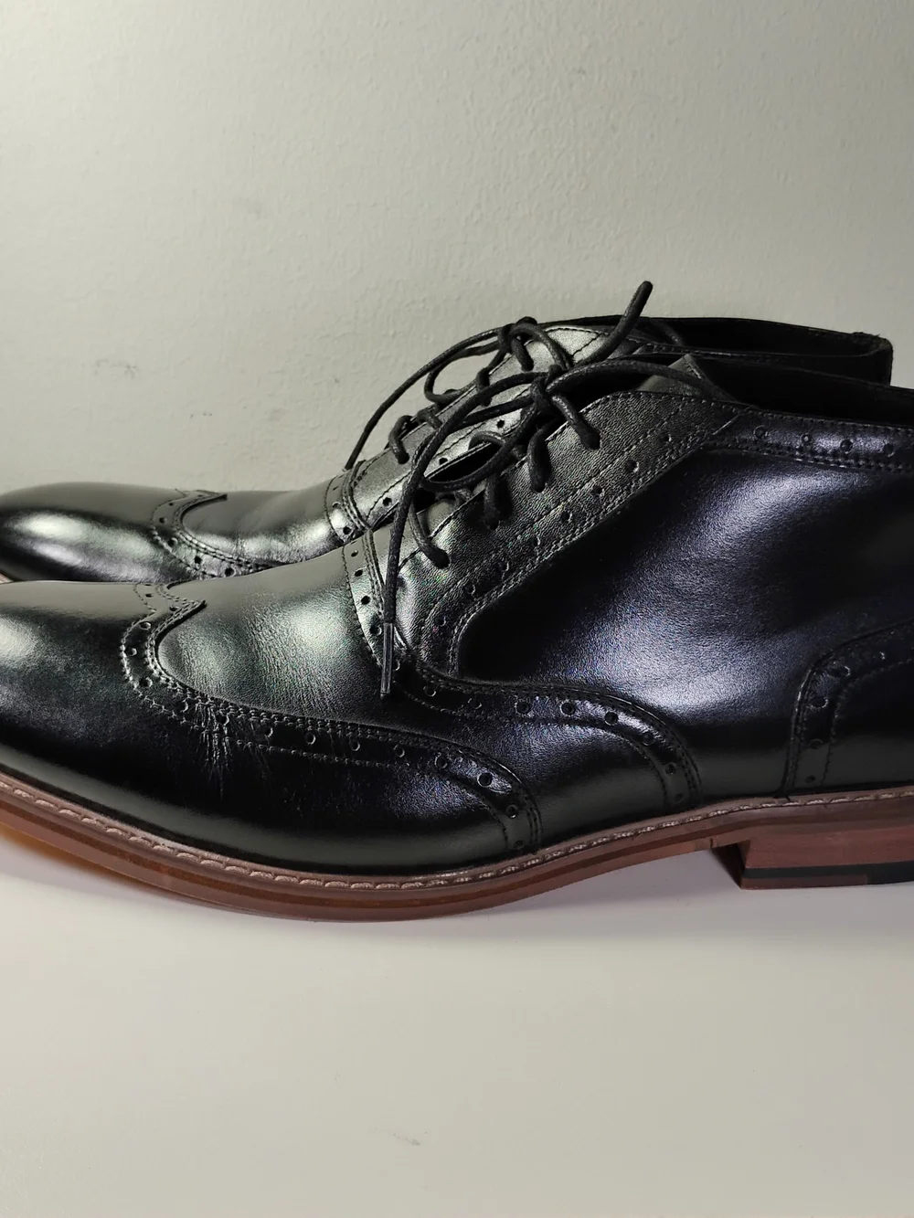 Stacy Adams polished black